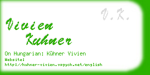 vivien kuhner business card